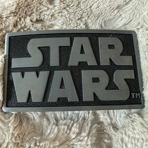 Star Wars Black and Silver Belt Buckle